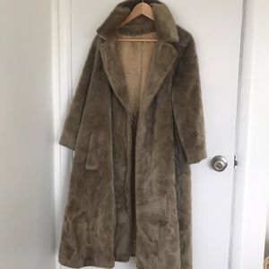 Faux fur coat